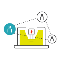 Grafika połączenia internetowego