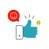 Grafika kciuka uniesionego w górę